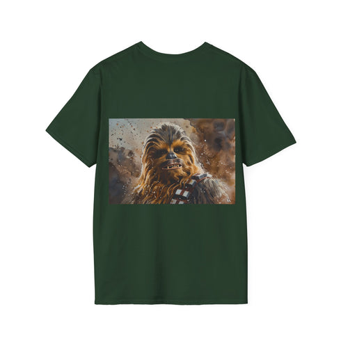 Chewbacca Watercolor Tee in Charcoal, perfect for Star Wars fans.