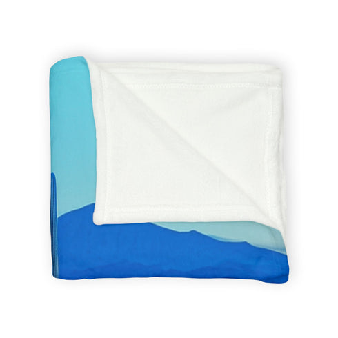 Desert Mirage Hiding Neon Palace Plush Fleece Throw Blanket