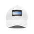 White cotton hat with light brown patch, perfect for Kilimanjaro adventures.