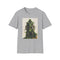 Charcoal Doctor Doom T-shirt with green armor graphic in crew neck style