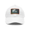Congo Rainforest Watercolor Cap - White with Light Brown Rectangle Patch