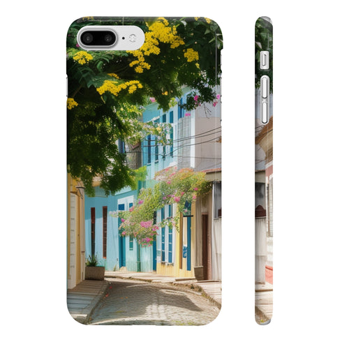 Vibrant Fortaleza Vibes iPhone 7 Plus Slim Glossy Phone Case