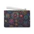 Fireworks Fiesta Clutch Bag, vibrant seamless pattern, perfect statement accessory.