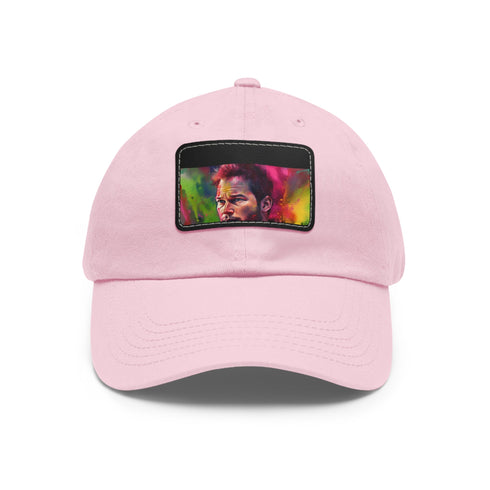 Neon Prism Chris Pratt Cap in White with Rectangle Patch.