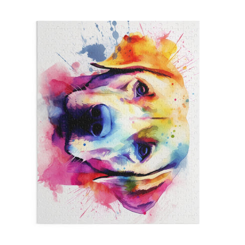 Adorable Labrador Pup Puzzle for dog lovers, 120-piece challenge.