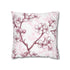 Serene Pink & White Cherry Blossom Pillowcase for a Tranquil Bedroom Oasis