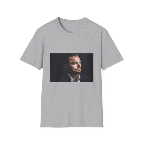 Charcoal cotton crew neck T-shirt with regular fit and DTG print