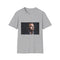 Charcoal cotton crew neck T-shirt with regular fit and DTG print