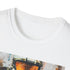 Charcoal cotton crew neck T-shirt featuring Master Chief painting design.