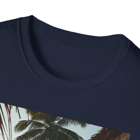 Spice Route Haven Zanzibar Market Inspired Charcoal T-Shirt Regular Fit.