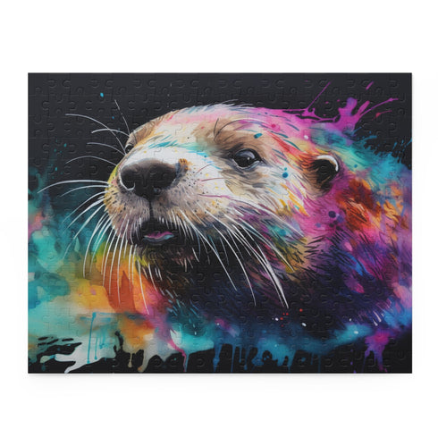 Smiling Otter Watercolor Puzzle