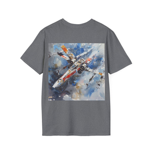 Galactic XWing Adventure Tee in Charcoal, Summer Regular Fit T-shirt