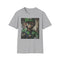 Charcoal cotton T-shirt with vibrant Luigi paintingítulo