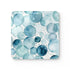 Square Ocean Blue Eyes Corkwood Coasters, kitchen accessories, summer picks.