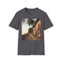 Zanzibar Markets Charcoal Crew Neck T-Shirt, Cotton, Regular Fit