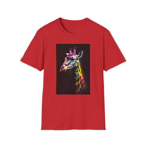 SkyHigh Giraffe Tee Cotton Crew Neck Regular Fit T-Shirt Charcoal Size S