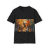 Vibrant watercolor Gene Kelly t-shirt in charcoal, crew neck, regular fit.