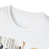 Charcoal crew neck cotton tee with vibrant Joe Biden watercolor artwork