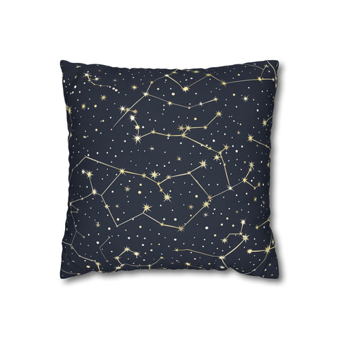 Transform your bedroom with our Starry Night Pillowcase, featuring a dreamy constellation stars pattern for a celestial bedtime experience.