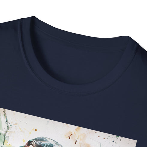 Charcoal cotton crew neck t-shirt featuring Kevin Garnett's bold basketball stance