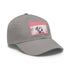 Dalmatian baseball cap with light brown patch for dog lovers.