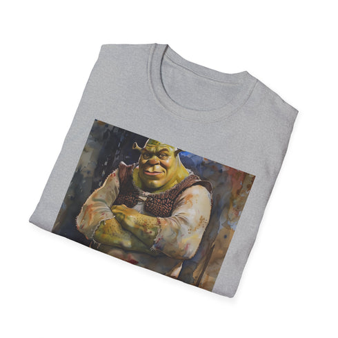 Charcoal Shrek T-shirt featuring lovable ogre design perfect for everyday wear.