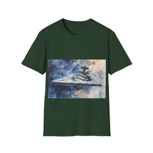 Galactic Power Executor T-Shirt in Charcoal, Size S. Comfortable cotton, regular fit.