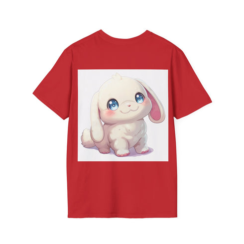 Chubby Cinnamoroll Cartoon Tee in Charcoal Cotton for Summer Fashion.