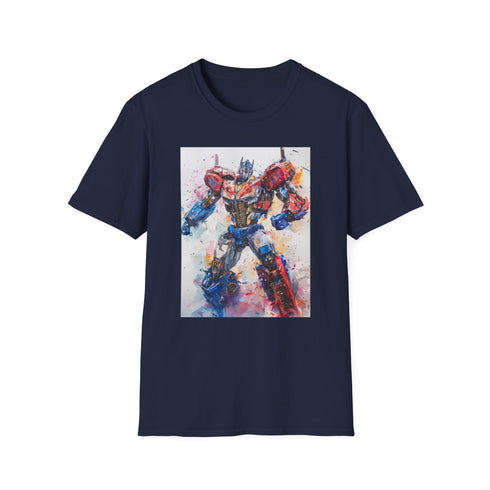 Optimus Prime Autobots Leader Charcoal T-Shirt Summer Cotton Fit Bold