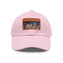 Neon Nights Vegas Baseball Cap with Light Brown patch and Rectangle shape