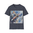 Galactic XWing Adventure Tee in Charcoal Cotton Crew Neck.