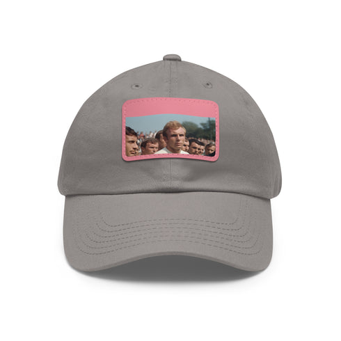 England World Cup 1966 cap in white with light brown rectangle patch