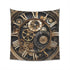 Timeless Gears Steampunk Tapestry: Intricate clock face design with gears, cogs, and ornate details. High-quality and stylish. Perfect gift for all seasons. Available in 2 sizes - 34 x 40 and 57 x 57.