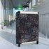 Firework Fiesta Suitcase Pattern Small Black Bags for Travel Accessory