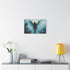 Cyberpunk Angel Walking through Fog Stretched Canvas Wall Art