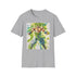 Charcoal cotton T-shirt with fierce Broly, Legendary Super Saiyan graphic