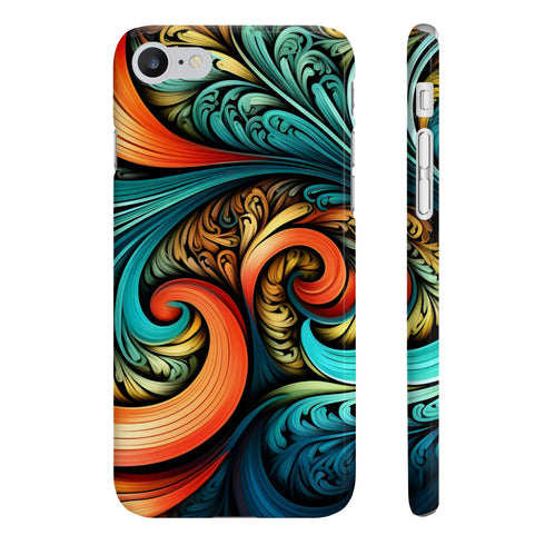 Fractal Fusion Glossy Slim iPhone 7 Plus Phone Case Butterfly Pattern