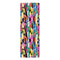 Colorful abstract pattern rubber yoga mat, 26" x 70" for elevated practice.