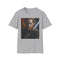 Charcoal crew neck cotton T-shirt with Obi-Wan Kenobi vibrant portrait design