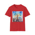New York City skyline watercolor t-shirt, featuring the Empire State Building