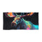 Soft, absorbent moose watercolor beach towel for summer lounging.