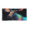 Watercolor moose beach towel, 30" x 60", soft and absorbent material.