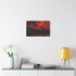 Nature Wildlife Silhouette Deer — Canvas Wall Art — Kiln-Dried Pine Frame & Ready-to-Hang Back View