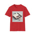 Retro gaming console pixel art charcoal t-shirt for men and women.