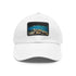 Great Barrier Reef coral design baseball cap in white color.