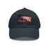 Miami Sunset Horizon Baseball Cap in White with Light Brown Patch.