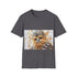 Charcoal Chewbacca watercolor t-shirt with crew neck and cotton regular fit
