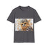 Chewbacca watercolor t-shirt, furry fashion, charcoal, crew neck, cotton.