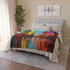 Rain Falling Upward in a Magical City Plush Fleece Throw Blanket