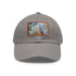 Chrysler Skyline Watercolor Cap in White with Light Brown Patch